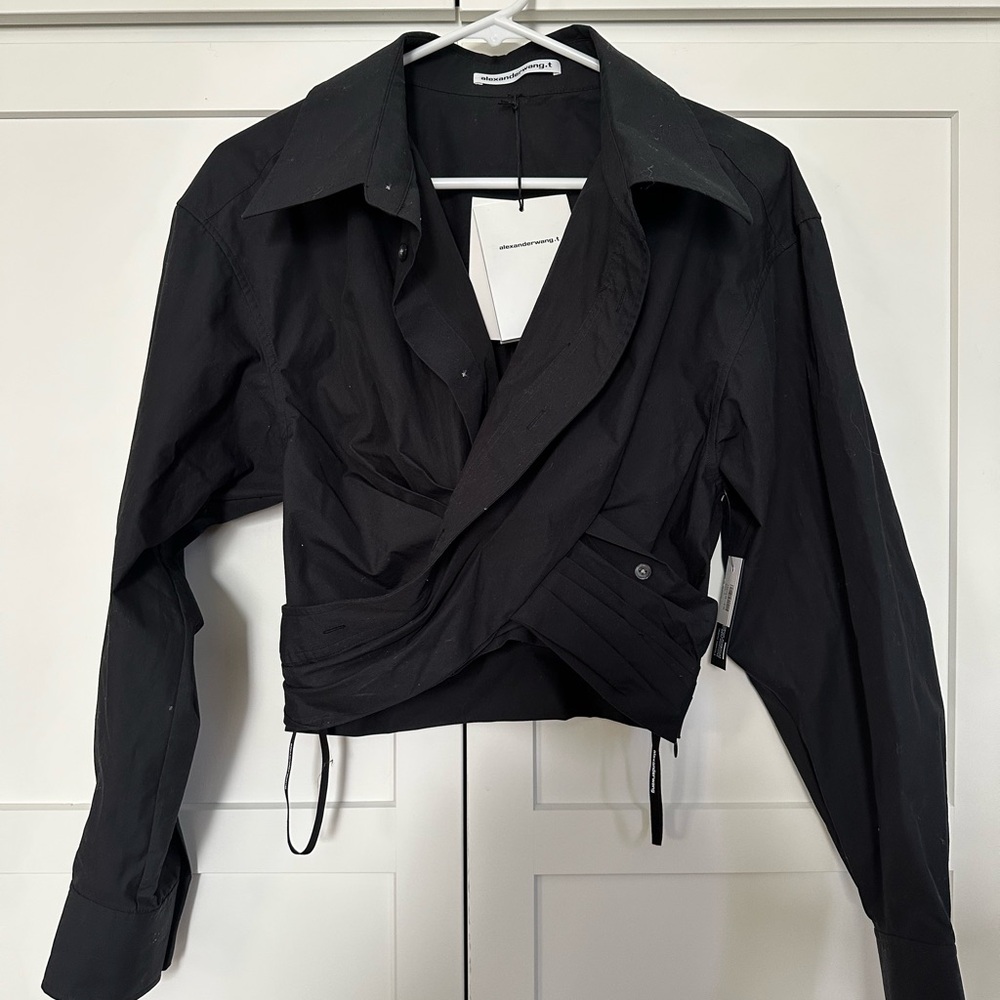 Alexander Wang Black Cropped Top